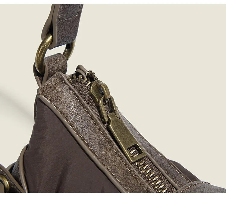 England Style Bags For Women Luxury Designer Handbags And Purses New In Polyester Vintage Rivet Small Underarm Shoulder Bag