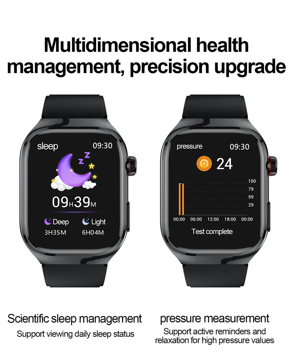 TK16 Smart Watch Men 2.04 Inch Amoled Bluetooth Call AI Voice ECG Health Monitoring SOS Sports Fitness Tracker Women Smartwatch