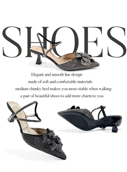 2026 Large Flower Design Shoes & Bag Nigerian Coffee Color Women's Stiletto Shoes For Special Good Time INS Style