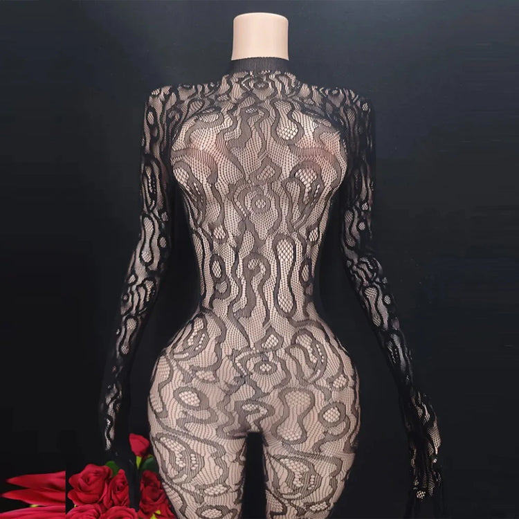 Hot Sexy Leopard Fishnet Bodysuit Women Sexy Lingerie Porn Roleplay Outfits Full Bodystockings Lace Underwear Fashion Jumpsuit