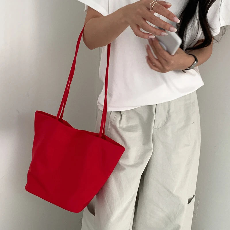 Casual Nylon Bucket Bags for Women Shoulder Bag Fashion Soft Women Bag NEW Tote Purses and Handbags Female Shopper Commuter Bags