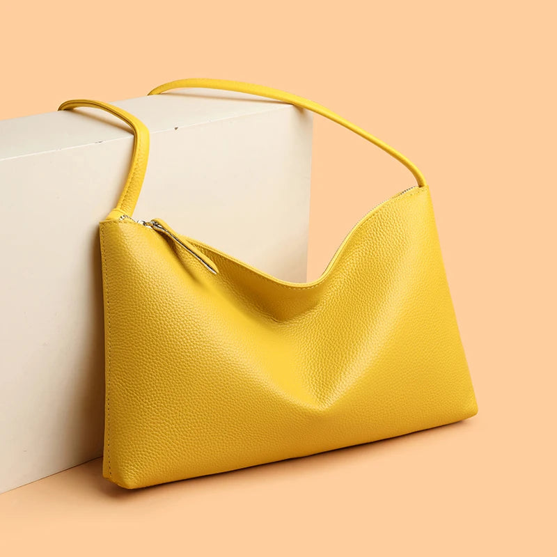 100% Genuine Leather Shoulder Crossbody Bag For Women Sac 2025 High Quality Cow Leather Ladies Handbag Luxury Female Tote Bags