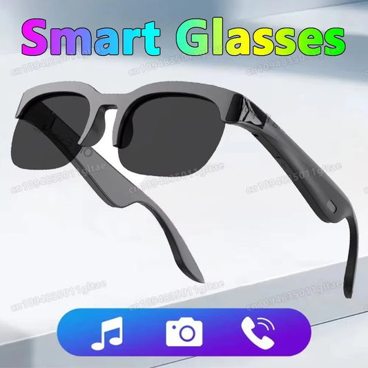 New Camera Control Smart Glasses 2026 Music Sunglasses Headphones Wireless Bluetooth Call Headset HIFI Audio glasses For Android