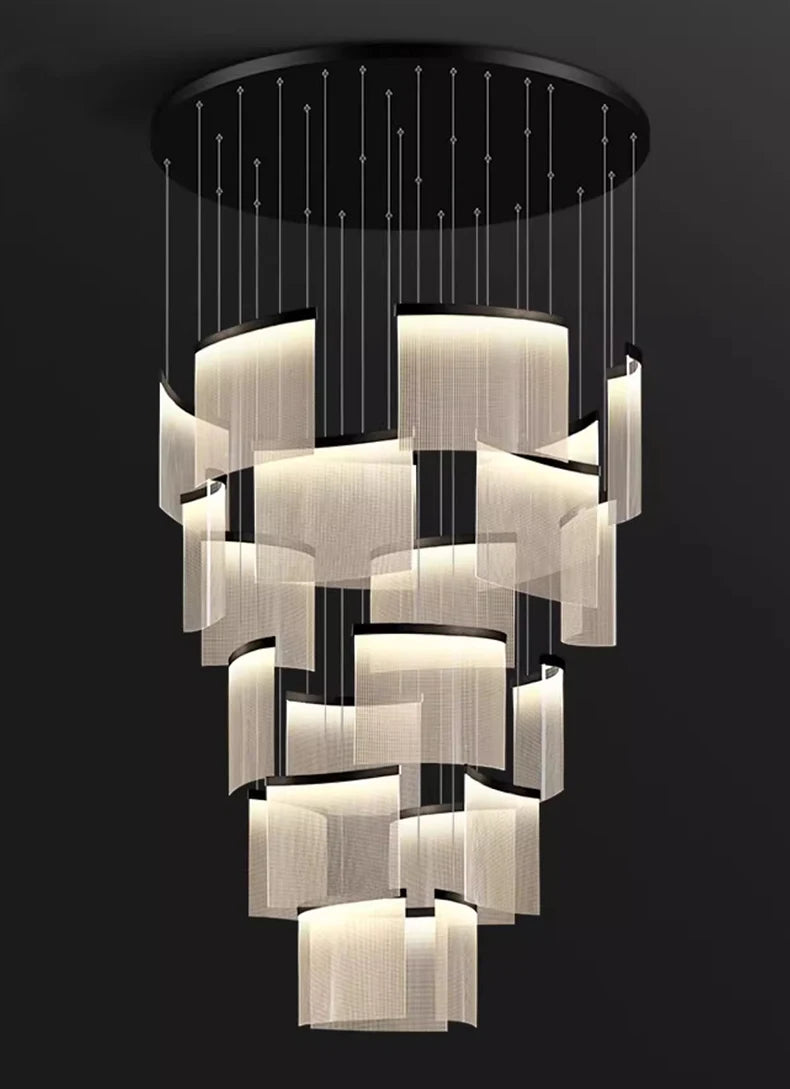 Modern home decor led lights pendant light lamps forstaircase Chandeliers for living room hanging light indoor lighting