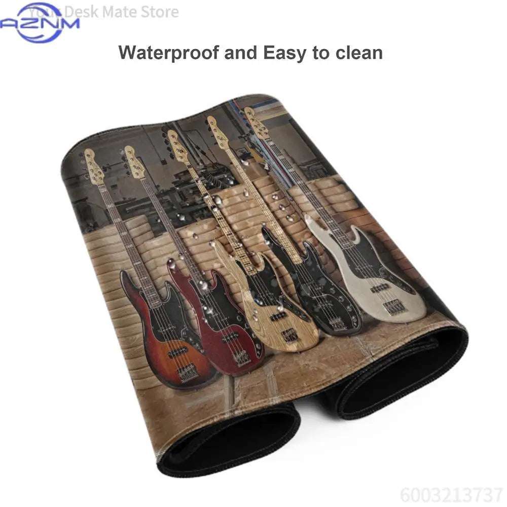 Large Mouse Pad .Mousepad Fender Guitar Gamer Keyboard Mat Game Mats Office Accessories Mausepad Gaming Computer Table Stitch