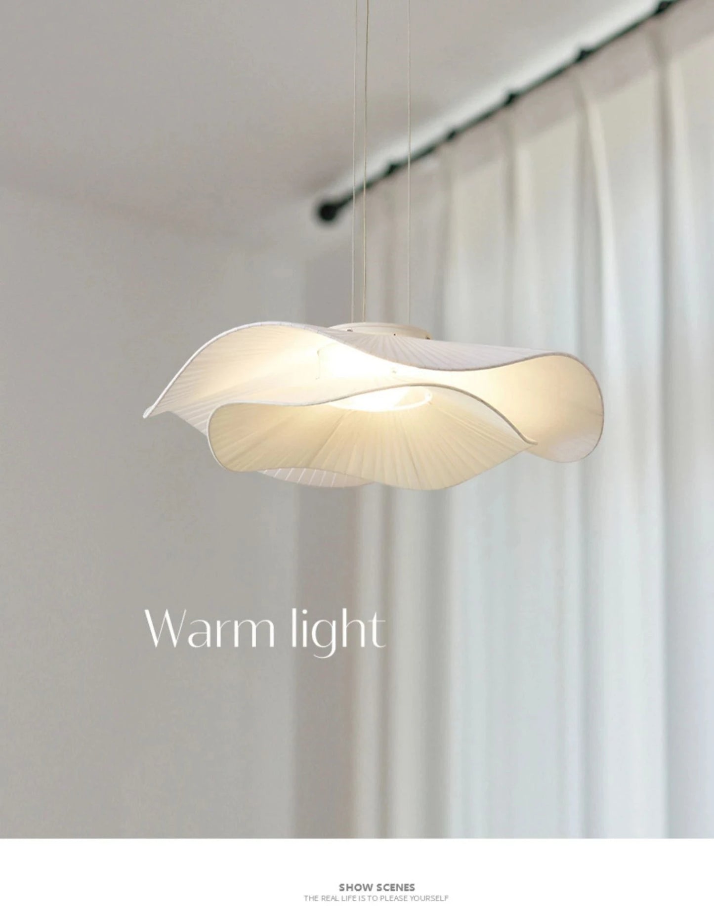Modern Simple Fabric Led Pendant Lights Dining Room Nordic Chandelier Lamp Bar Hanging Lamp Home Decor Dimmable Light Lamparas