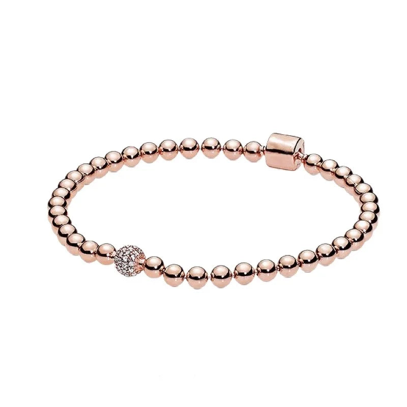 2026 New 100% 925 Sterling  Silver Sparkling Hidden Full Zircon Luxury Charm Bracelet for Women DIY Exquisite Decoration Jewelry