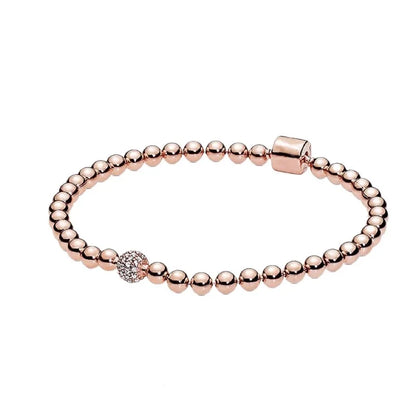 2026 New 100% 925 Sterling  Silver Sparkling Hidden Full Zircon Luxury Charm Bracelet for Women DIY Exquisite Decoration Jewelry
