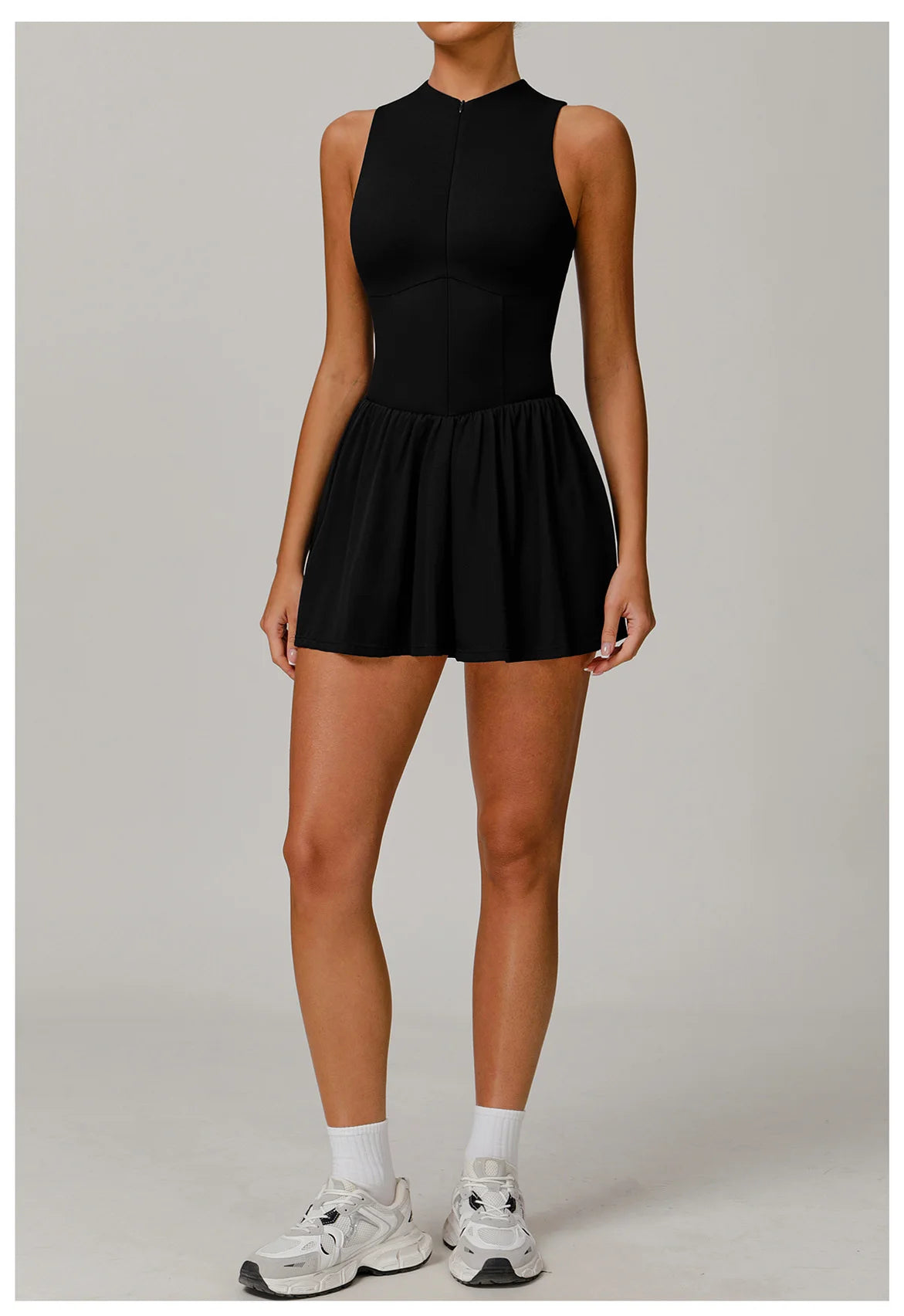 One-piece Suit Women Boilersuit Sports Jumpsuit Zipper Yoga Rompers Backless Sportswear Women Sleeveles Workout Bodysuits Female