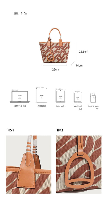 New Fashion Women's Tote Bag Trend Brand Versatile Shoulder Bag High Quality Temperament Crossbody Bag Designer Luxury Handbag