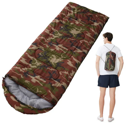 Sleeping Bag Outdoor Camping Camping Travel Four Seasons Universal Double Splicing Outdoor Sleeping Bag
