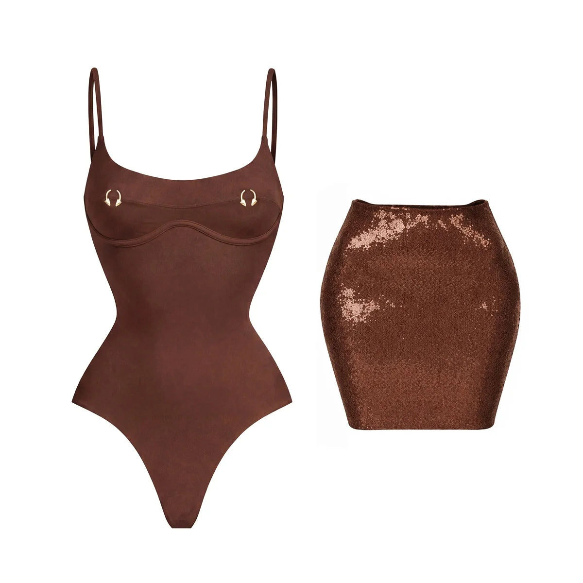 2026 2Pcs Sexy Women One Piece Swimsuit Female Swimwear Solid Biquini High Cut Monokini Push Up Swim Suits Bathingsuit Beachwear