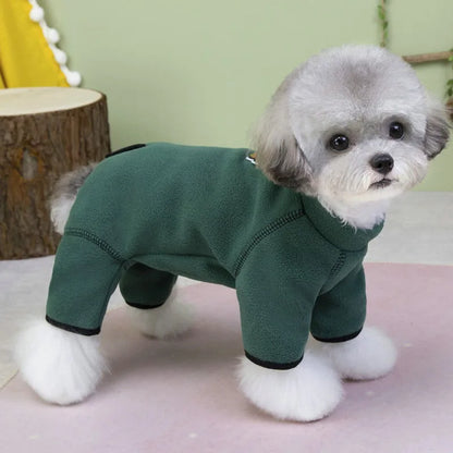 Warm Dog Clothes Wrapped Belly Dog Costumes Clothing Jumpsuit Suit For Small Dogs Shih Tzu Chihuahua Puppy Overalls Tracksuit XS