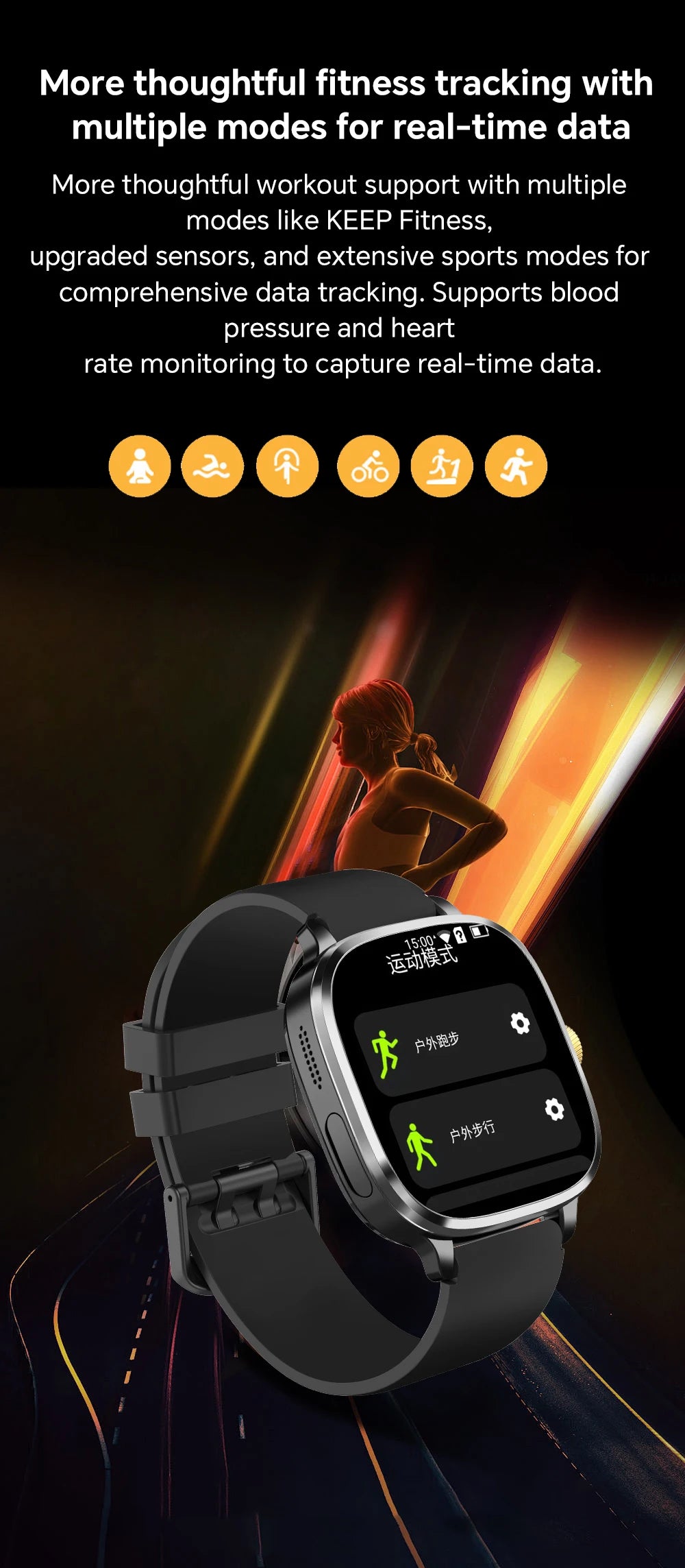 Global Version Smartwatch 2.4 inch Amoled Screen insert Sim Card GPS WIFI 190° Rotating Camera Game Android 13.0 Smart Watch