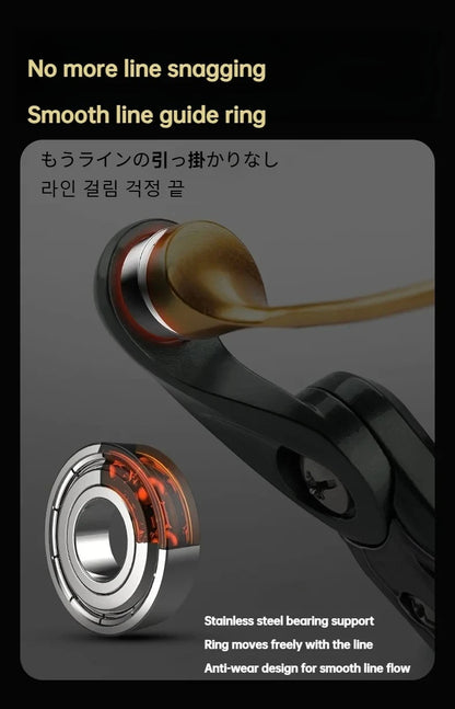 Ultralight Carbon Spinning Reel 1000S–1200S 5.2:1 Gear Ratio 9kg Max Drag  Micro Lure Fishing Reel for Freshwater   Saltwater