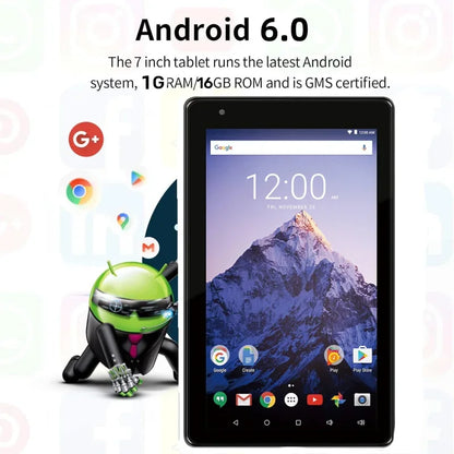 7 INCH Android 6.0 Tablet PC 1GB RAM 16GB ROM RCT6973 Sofiaboard RK30sdk Quad-Core 1024 X 600 Pixels WIFI Dual Camera