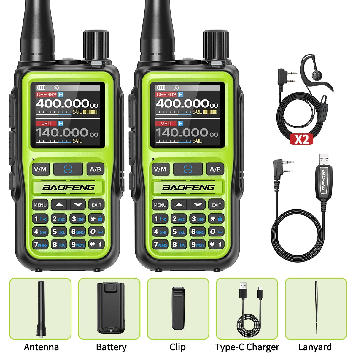 BAOFENG UV-5R Mini Walkie Talkie Multi Band｜Bluetooth Programming Wireless Copy Frequency｜999CH Portable Long Range Ham Radio