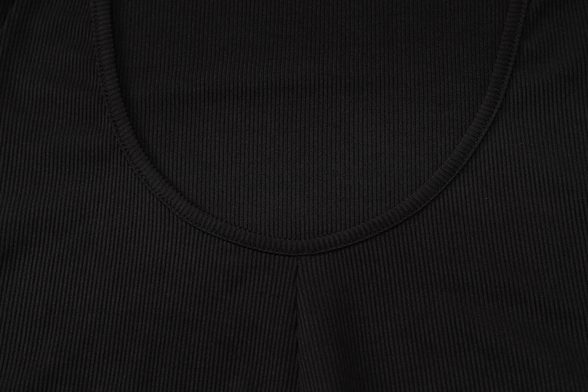 Dulzura Women'S Halter Sleeveless Backless Ribbed Single Breasted Jumpsuit Solid Sexy Casual Romper Party Club Street Clothes