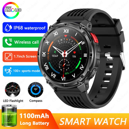 2026 New T-Rex3 Pro 1100mAh Battery Smart Watch GPS path 5ATM Waterproof Sports Run tracker Outdoors Compass Military Smartwatch