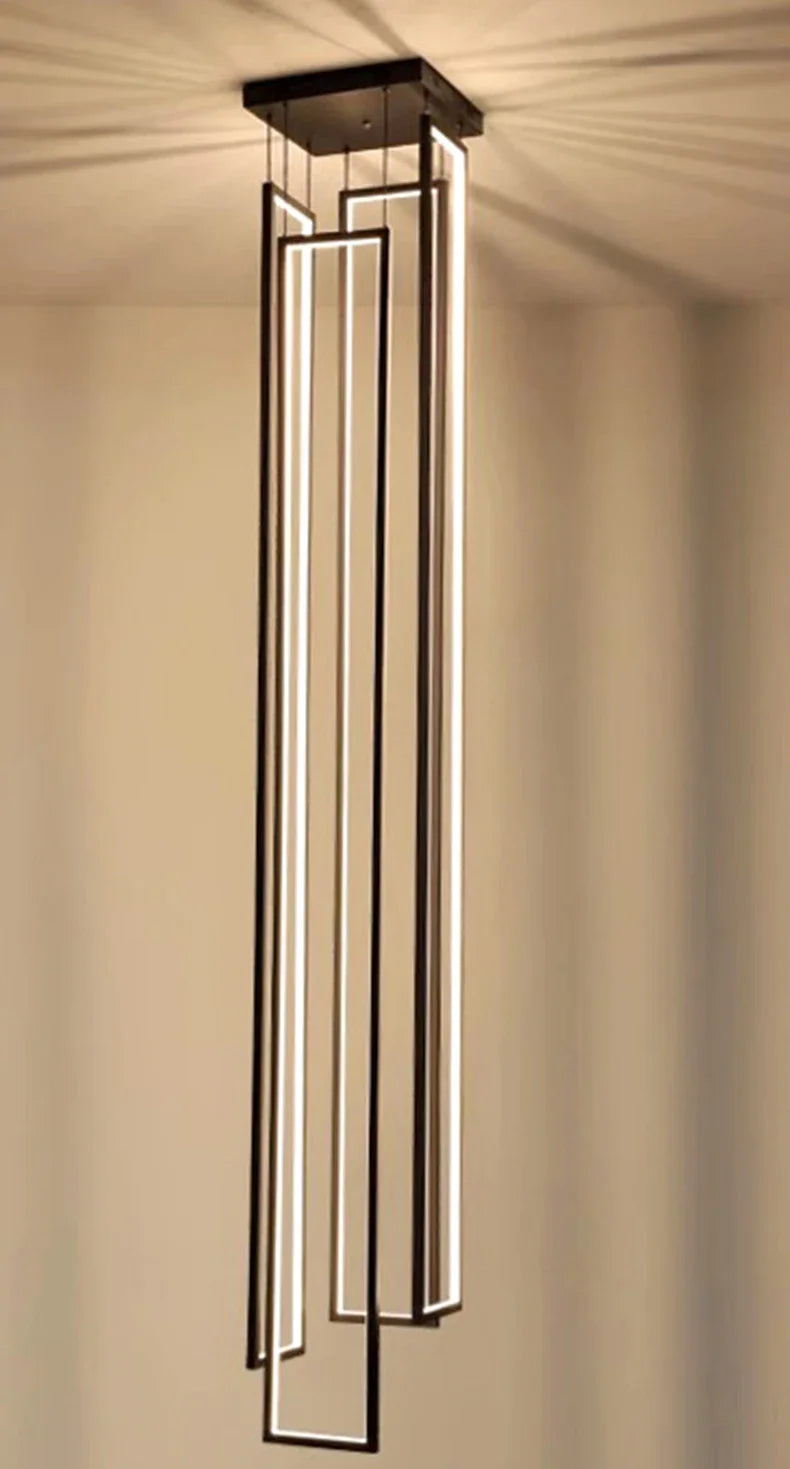 Modern Stair Chandelier Pendant Lights Indoor Lighting Ceiling Lamp Hanging Light Led Chandeliers for Living Room Indoor Lightin