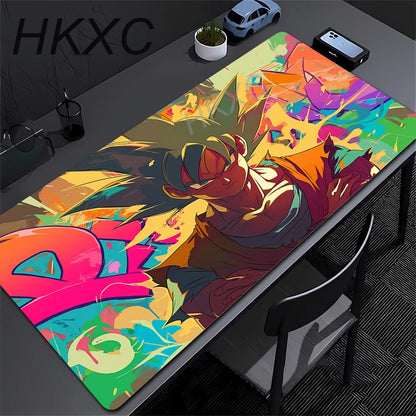 Large PC Mousepad Rubber Gamer Mouse Pad Gaming Mouse Pads Desk Keyboard Mat DBZ Dragon Ball Z Computer Laptop Mat For CSGO LOL