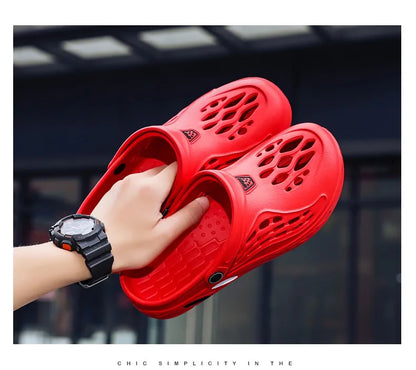 Summer Unisex Clogs Sandals Shoe Men Woman Hoof Thongs Stamp Garden Beach Big Size 36-49 Slippers for Men's Shoes Zapatos Hombr