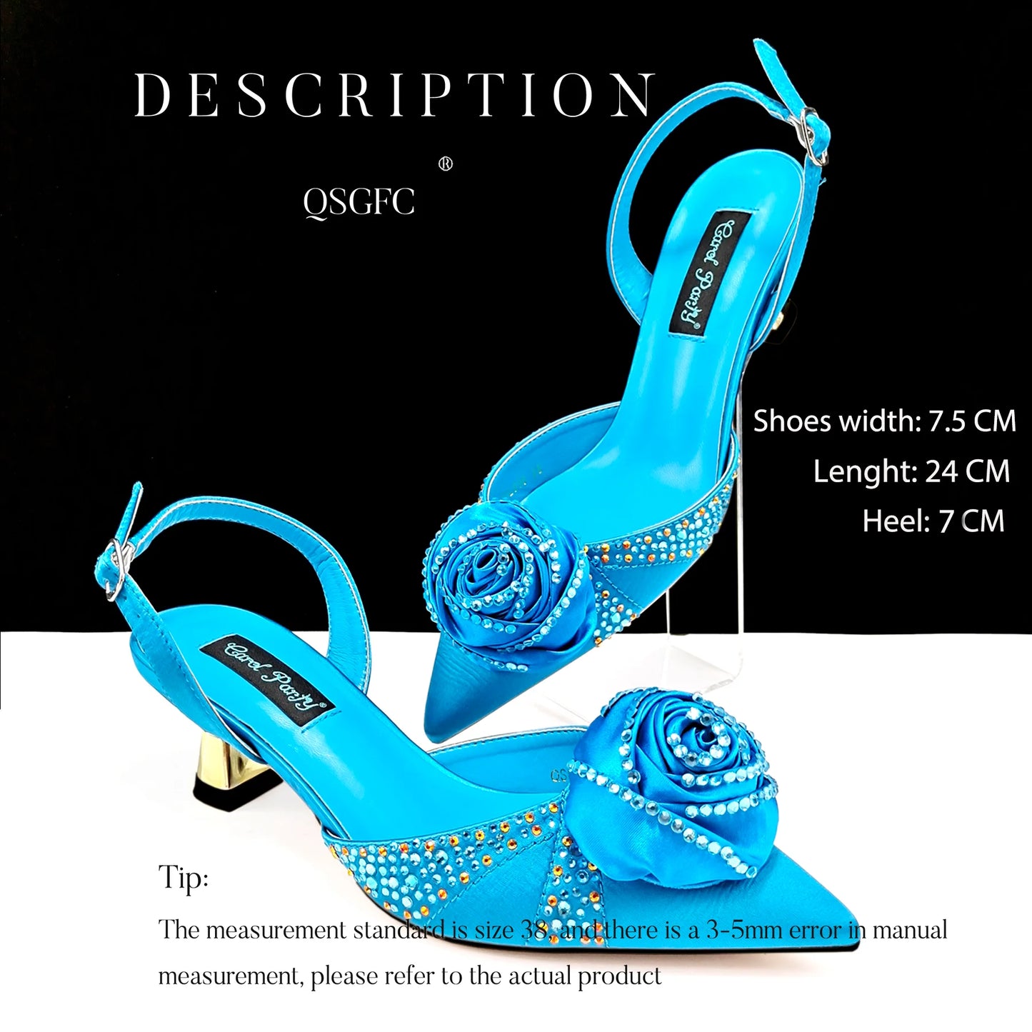 New Party Shoes And Bag Set Nigeria Handmade Flowers Decoration Lady Fashion Shoes and Bag Set for Wedding