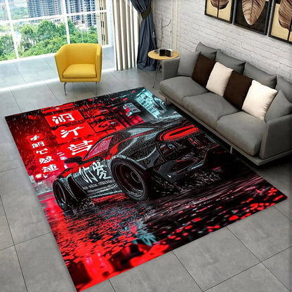 GTR Racing Car N-Nissan Logo 3D Carpet Rug for Home Living Room Bedroom Sofa Motorcycle Doormat Decor,kid  Area Rug Floor Mat