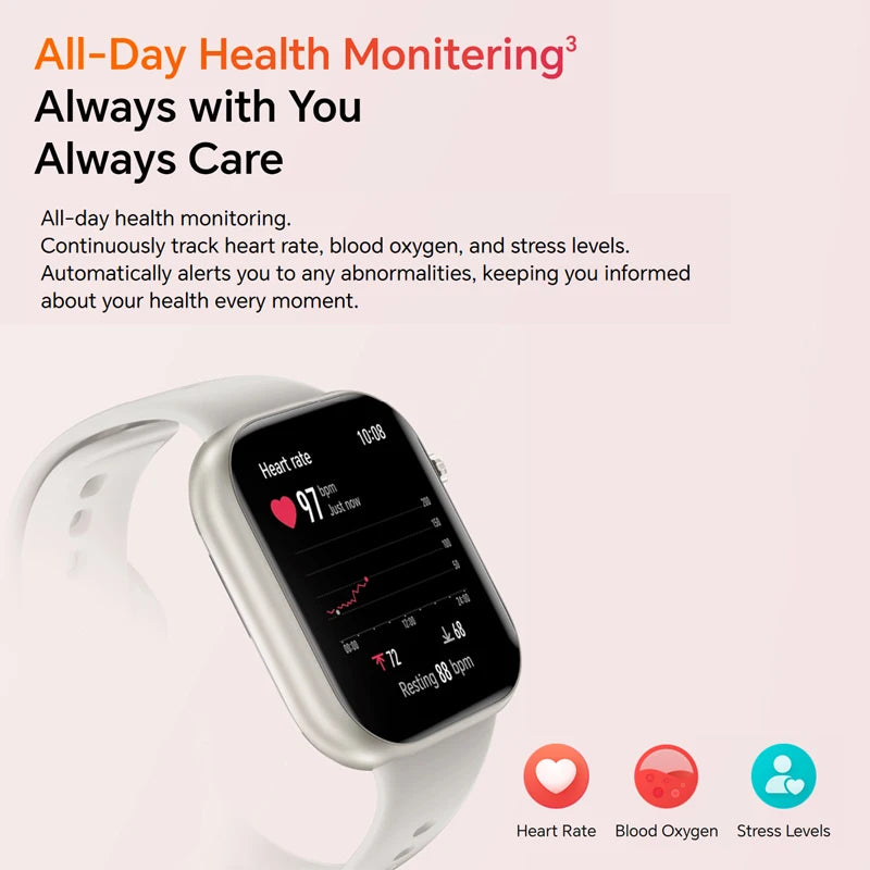 HONOR CHOICE Watch 2i Global Version 14-Day Long Battery life 1.85" AMOLED Screen Smart Watch Bluetooth Call on Watch