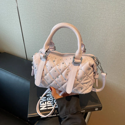 Light Luxury Rhinestone Women Handbags New Exquisite Fashion PU Leather Crossbody Bag Classic High Quality One Shoulder Pack