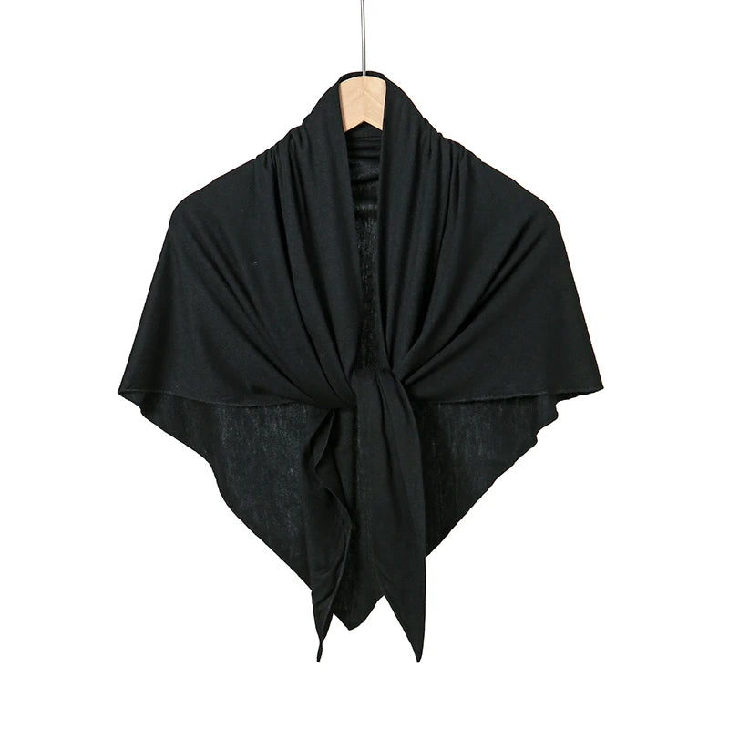 New Triangle Jersey Hijab Scarf For Women Muslim Shawls Headscarf Wraps Solid Color Scarves Head Wrap Islamic Turban Headband