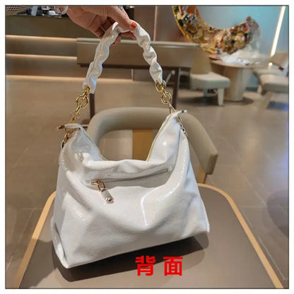 2026 New Fashion Diamonds Women Handbags Genuine Leather Tote Bag Large Capacity Work Commute Leisure Versatile Shoulder Bags