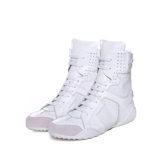 Women Shoes White High Top Sneakers Spring Summer Women Casual Shoes Fashion Shoes Breathable Solid Color Flat With boots