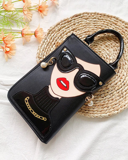 Sexy Lady Face Purses and Handbags for Women Fashion Designer Chain Shoulder Bag Party Clutch Funky Female Crossbody Bags 2022