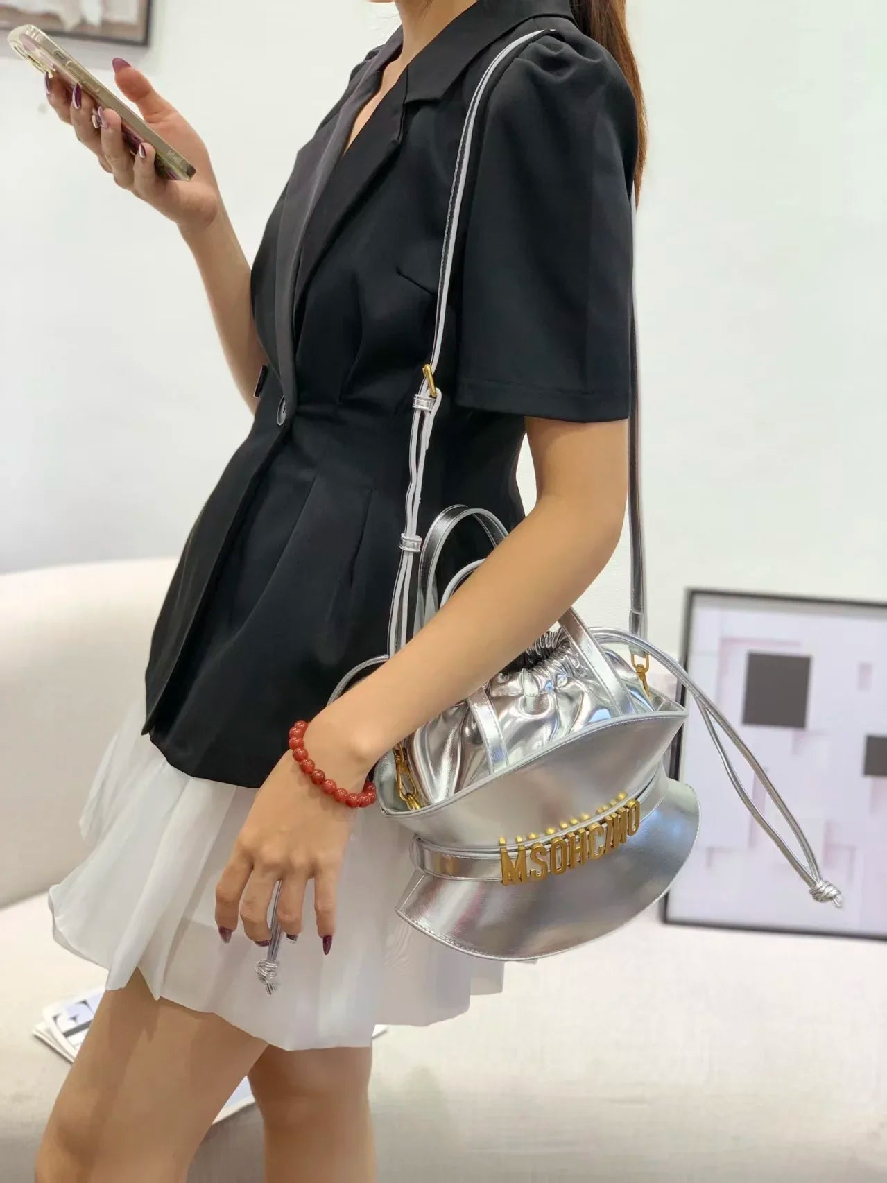 2026 New Fashion Square Diaper Bag Ladies Satchel Handbag Textured Leather Original Retro Crossbody Shoulder Purse Designer