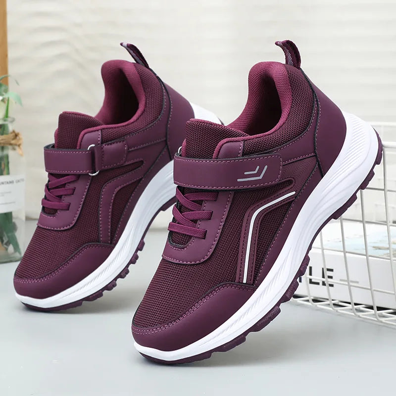 Women's Autumn New Shoes Breathable and Comfortable Walking Shoes Winter Sneakers Women Velcro Sneakers  Casual Shoes