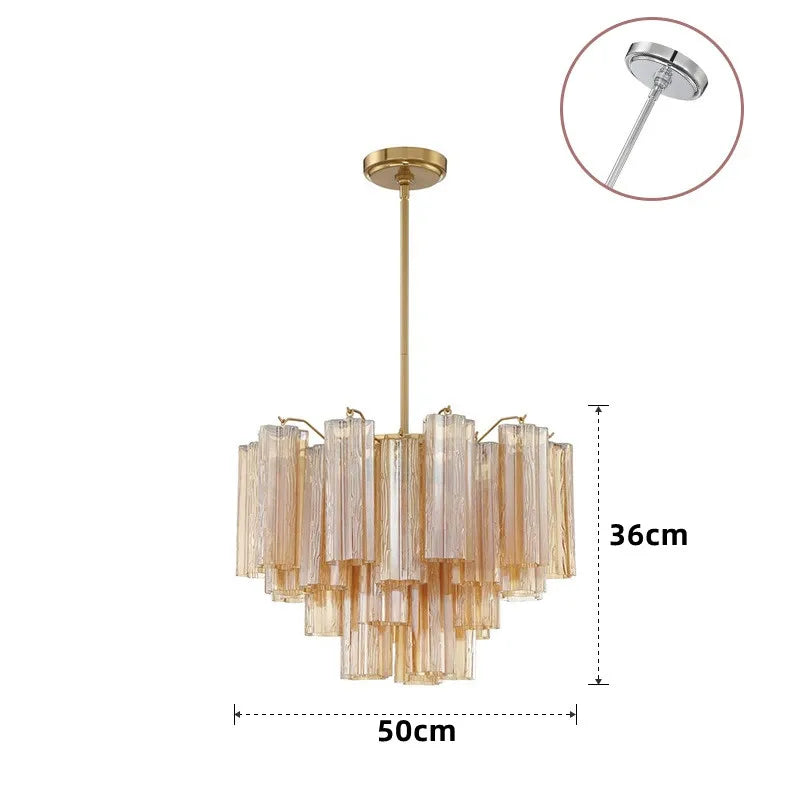 French Style Artistic Chandelier Medieval Colored Glass Retro Lighting for Living Room Dining Room Bedroom Villa Staircase Home