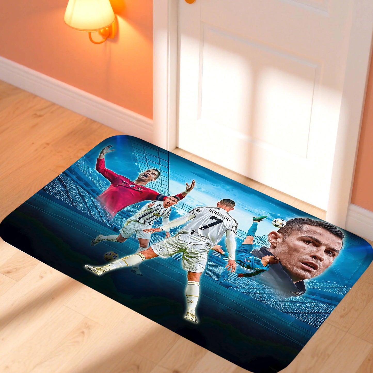 C-CristianoS R-Ronaldo CR7 Doormat Kitchen Rugs for Bedroom Front Door Mat Non-slip Pad Room Decoration Motorcycle Carpet Home