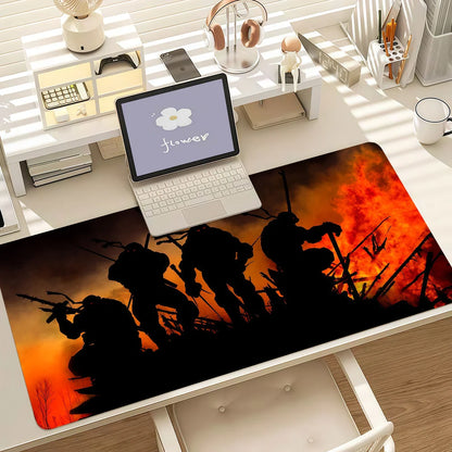 Cartoons Animations T-TMNT-T Mouse Pad Anti Slip Rubber Edge Locked Thickened Laptop Gaming Desk Mat