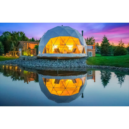 Custom Luxury Geodesic Dome Tent For Airbnb Outdoor Stay Farm Resort And Scenic Area Accommodation Custom Interior Solution