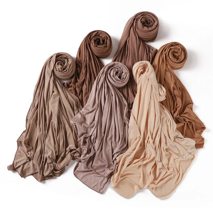 80*180cm Big Size Modal Rayon Cotton Jersey Hijab Scarf Ramadan Long Muslim Shawl Plain Soft Turban Wraps Women Headband