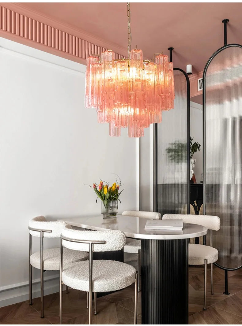 Luxury Glass Pendant Ceiling Light Fixture Chandelier Led Ceiling Lamp Modern Hanging Chandelier Lights Salon Chandeliers Lustre