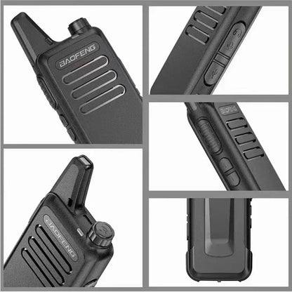 1/2PCS Baofeng BF-T20 Walkie Talkie Mini Micro USB Charging Portable Two Way Radios Upgrade Of BF-C9 KD-C1 For Hunting Kid’s Toy