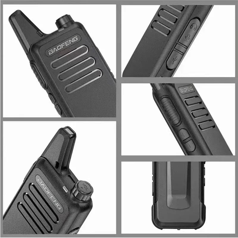 1/2PCS Baofeng BF-T20 Walkie Talkie Mini Micro USB Charging Portable Two Way Radios Upgrade Of BF-C9 KD-C1 For Hunting Kid’s Toy