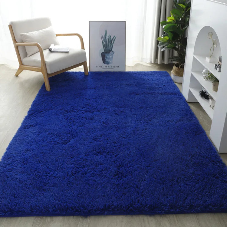 Bubble Kiss-Fluffy Orange Plush Carpets and Rugs for Home Living Room, Thick Plush Rug, Shaggy Golden Velvet Floor Mat