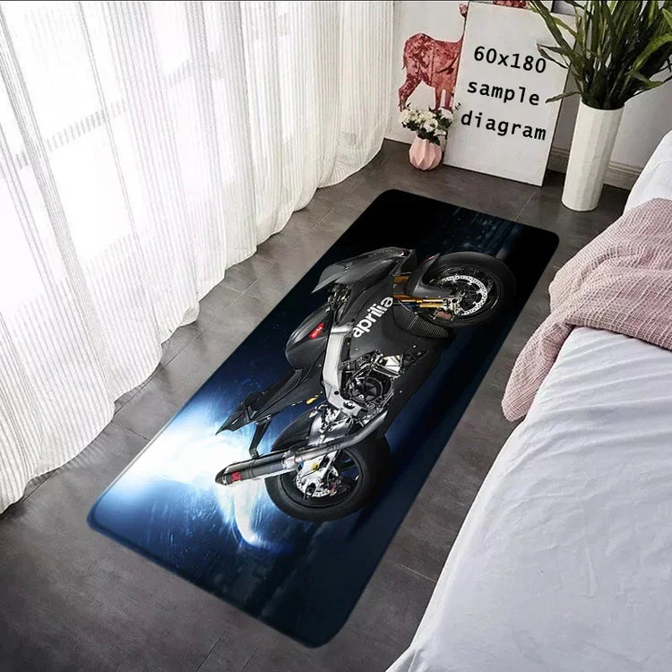 Living Room Rugs A-Aprilia Motorcycle Carpets Entrance Doormat Floor Mats Carpet Anti Slip Mat Home Rugs Kitchen Hallway Decor