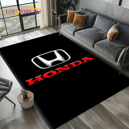 Racing Car H-HONDA HRC Motorcycle Carpet Rug for Living Room Bedroom Home Sofa Decoration,Kids Area Rug Non-slip Floor Mat Gift