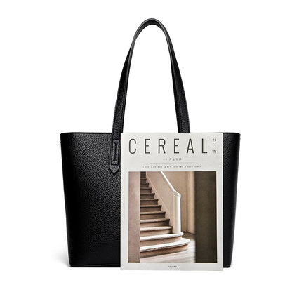 Genuine High Quality Large Capacity Shoulder Bag Female Tote Bag New Luxury Designer Handbag For Fashion Women Brand Shopper Bag