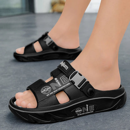 Summer Men's Slippers Outdoor Sandals Beach Comfortable EVA Soft Slides Clogs Casual Garden Shoes Men Women Indoor Home Slippers