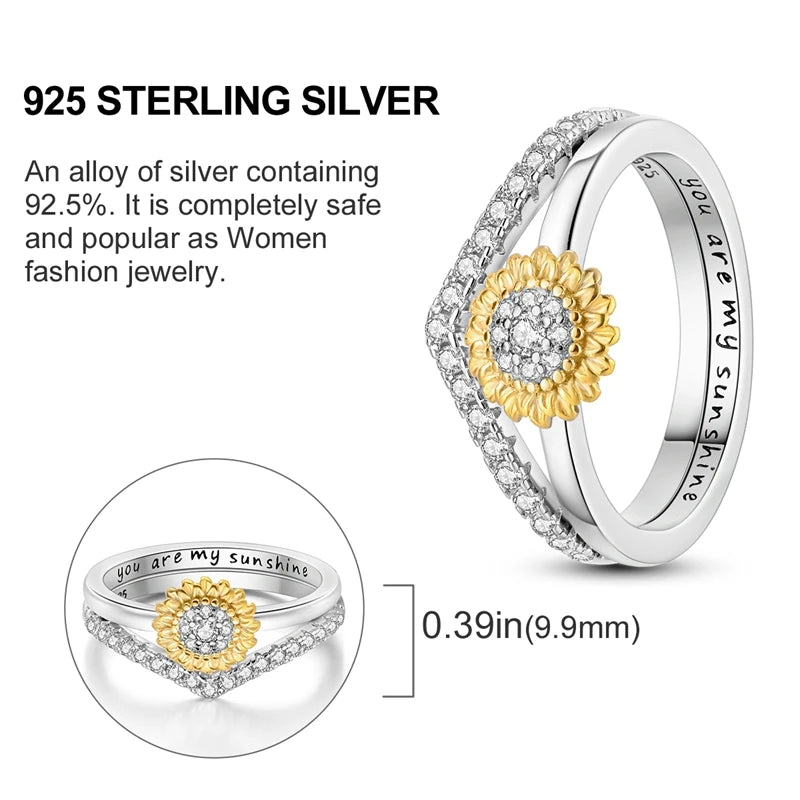 2026 New 925 Sterling Silver Rings Zircon Sparkling CZ Rings Rings For Women Original Wedding Fine Jewelry Accessories Gifts